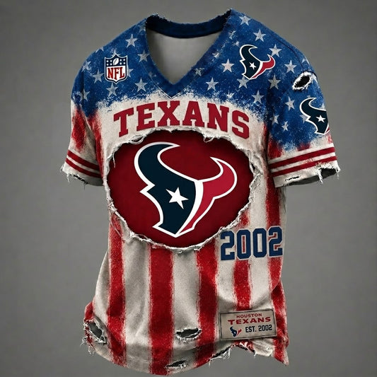 HT x NFL American Flag Luxury Classic T-shirt 252606