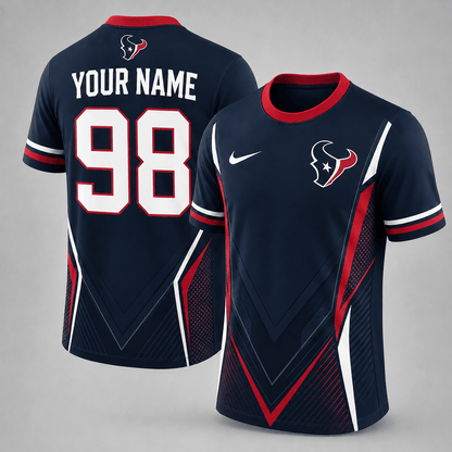 HT x NFL Custom Name Number Personalized Athletic T-Shirt