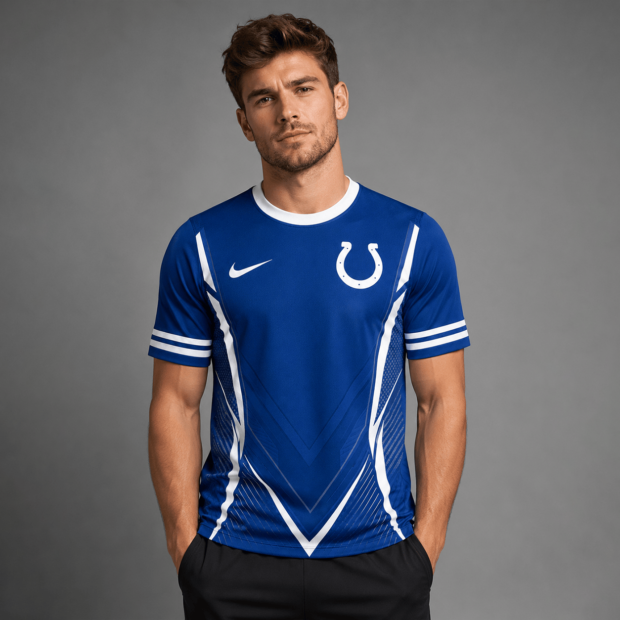 IC x NFL Custom Name Number Personalized Athletic T-Shirt