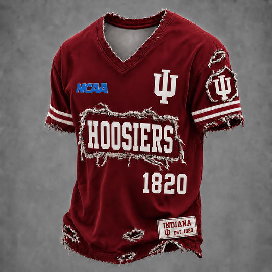 IND x NCAA LUXURY V-Neck T-Shirt 0506 DatND DVT