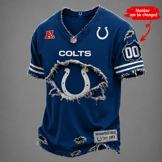 IND x NFL LUXURY V-Neck T-Shirt V2 1506
