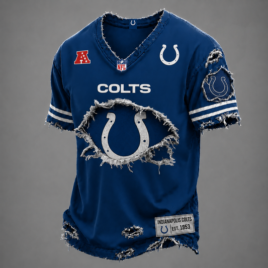 IND x NFL LUXURY V-Neck T-Shirt V3 1906