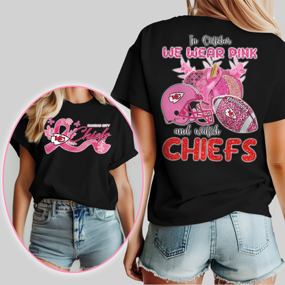 In October We Wear Pink And Watch KCC Shirt  300626