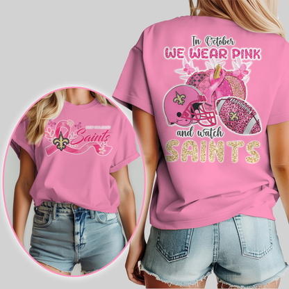 In October We Wear Pink And Watch NOS Shirt  300626