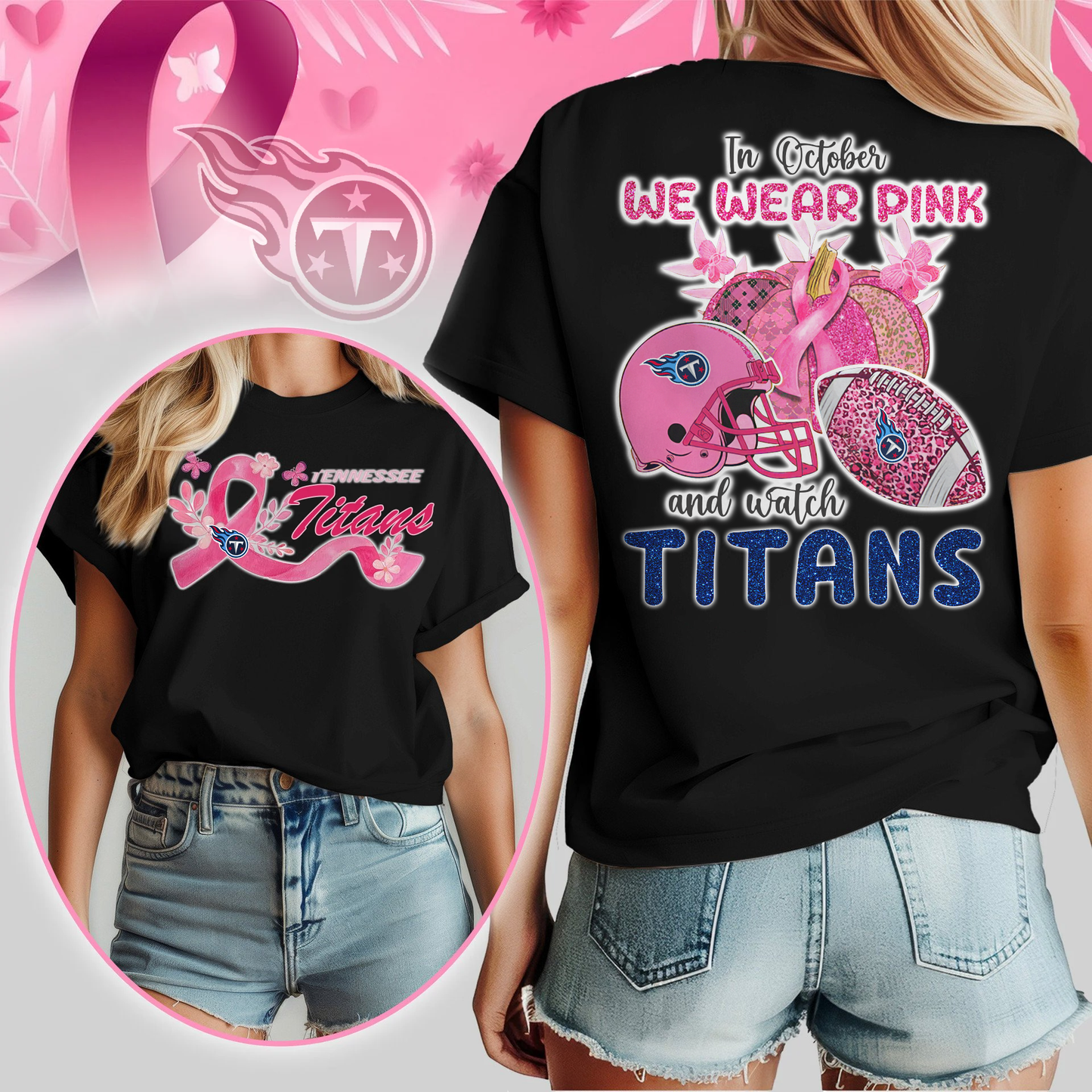 In October We Wear Pink And Watch TT Shirt  300626