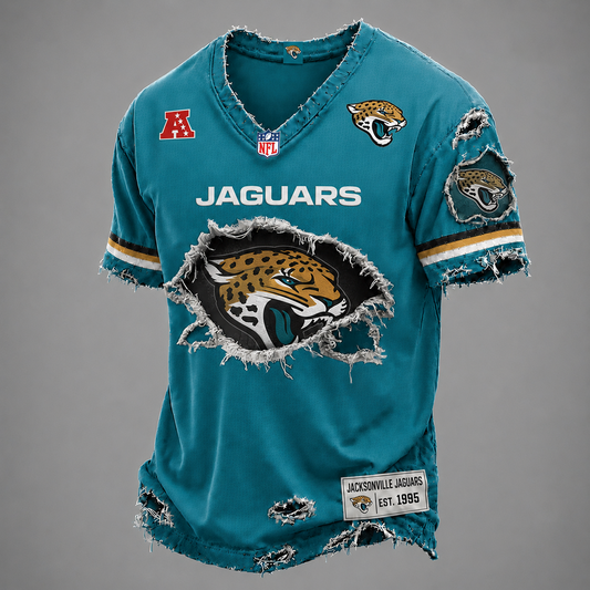 JAC x NFL LUXURY V-Neck T-Shirt V3 1906