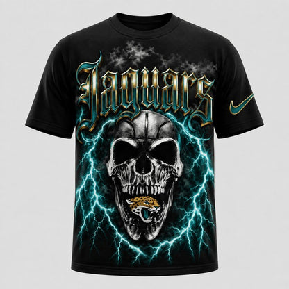 JJ Premium NFL Premium Skull Lightning Graphic T-Shirt