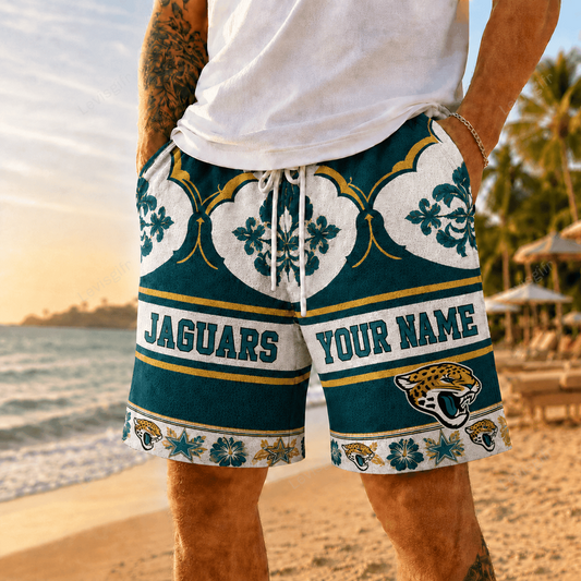 JJ x NFL Premium Beach Short Personalized Gift For Fan