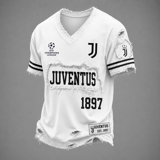 JUV x UEFA LUXURY V-Neck T-Shirt 1806