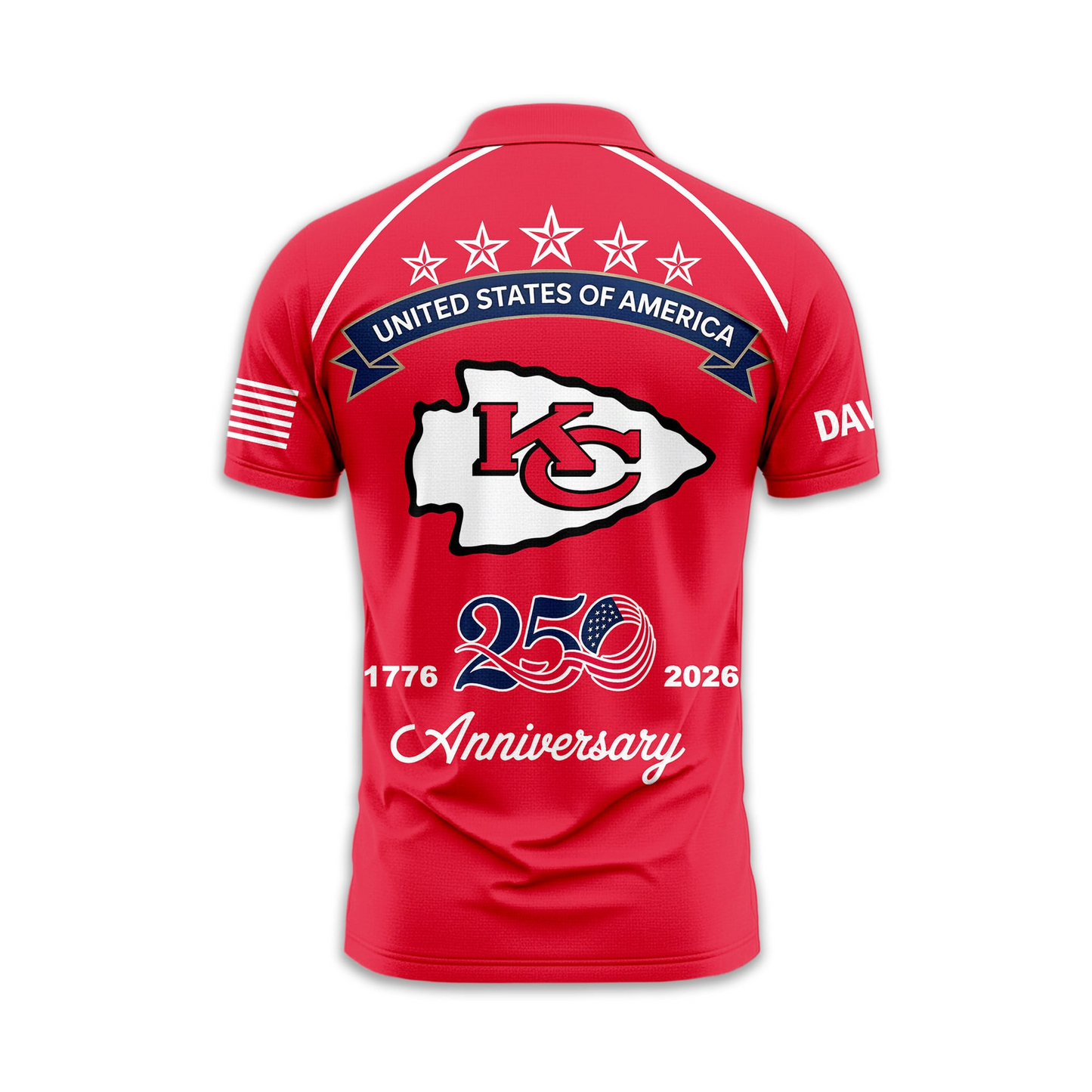 KCC Premium NFL American Semiquincentennial Polo Shirt 010726