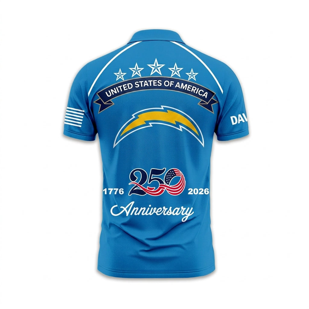 LAC Premium NFL American Semiquincentennial Polo Shirt 010726