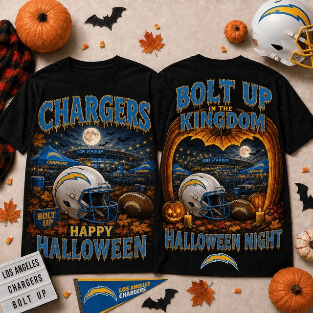LAC x NFL Halloween Custom Name T Shirt Gift For Fan