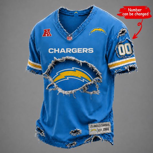 LAC x NFL LUXURY V-Neck T-Shirt V2 1506