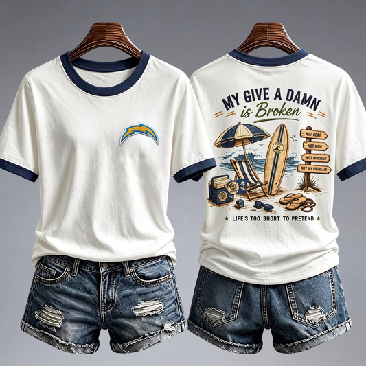 LAC x NFL My Give A Damn Is Broken Shirt