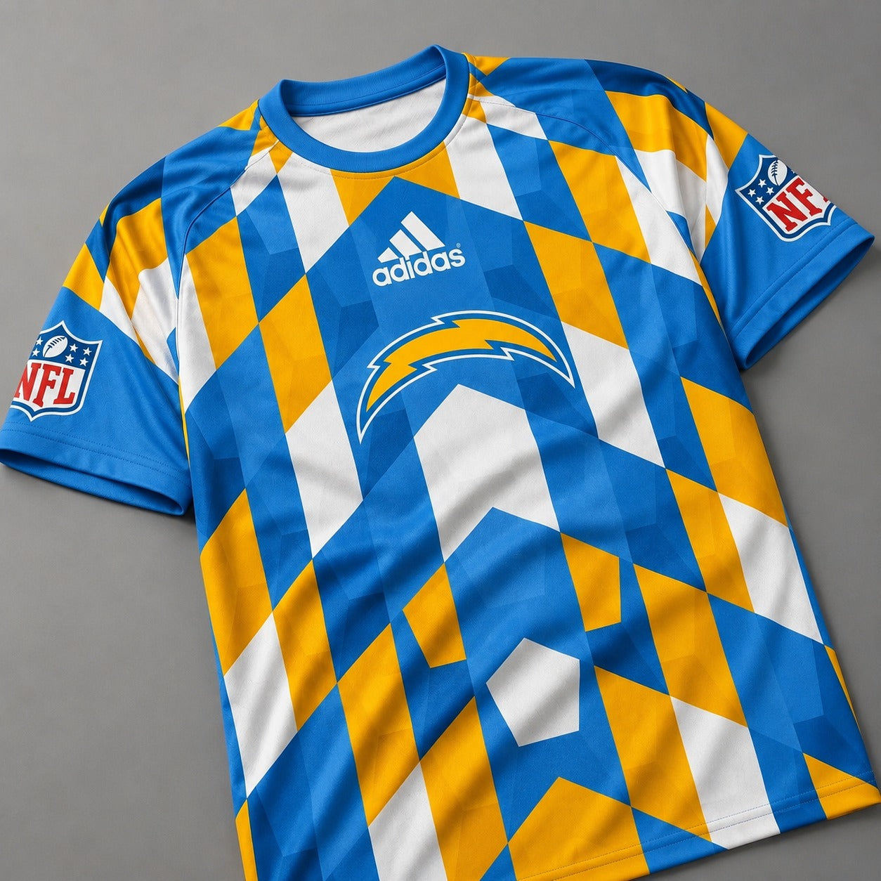 LAC x NFL Premium Geometric Fan Performance T-Shirt
