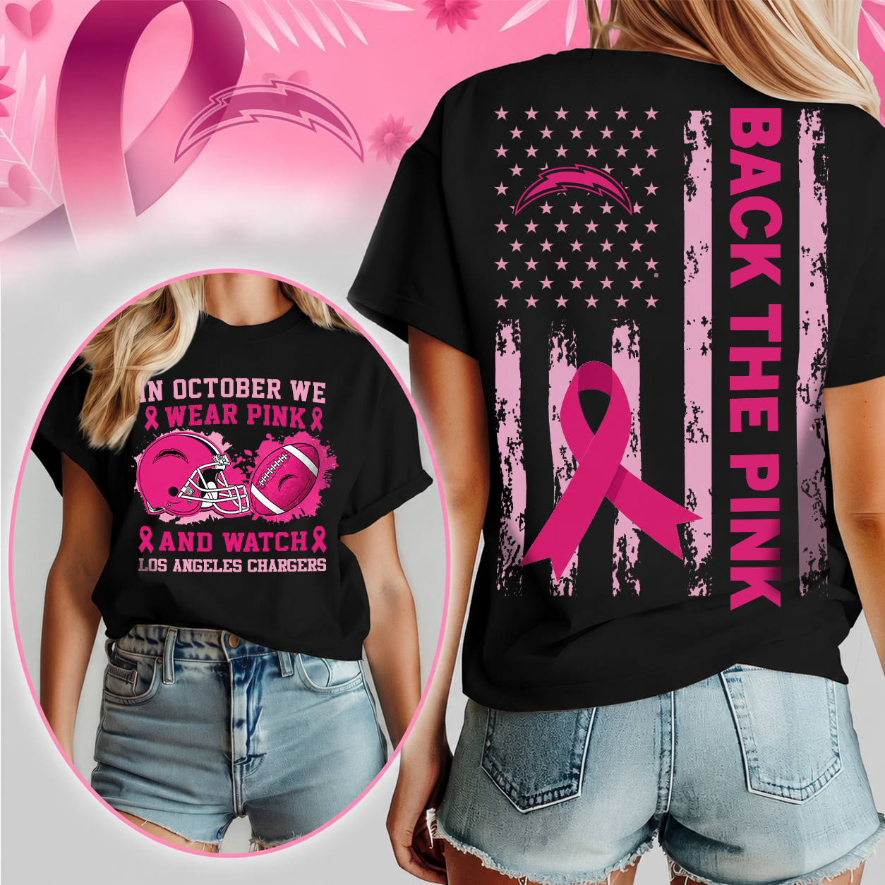 LAC x Pink Out Breast Cancer Shirt