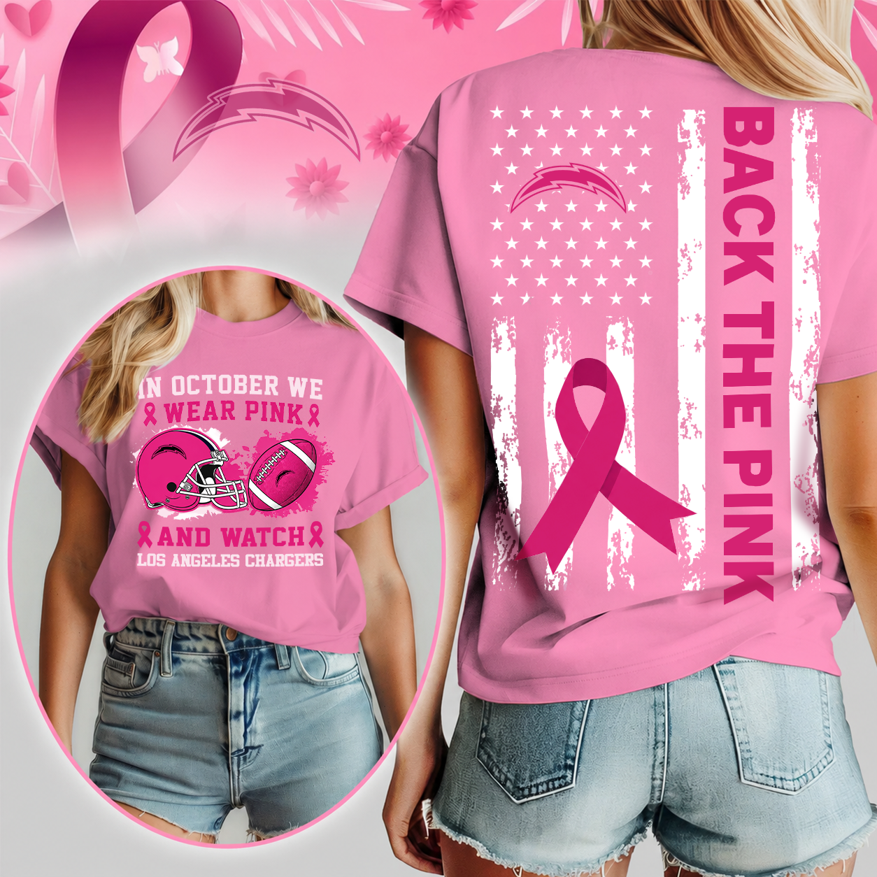 LAC x Pink Out Breast Cancer Shirt