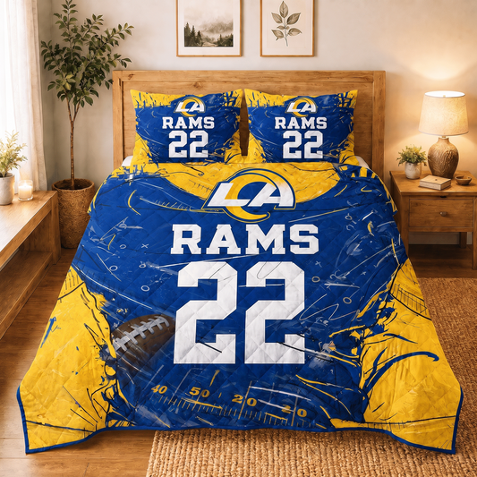 LAR x NFL Premium Bedding Sets Personalized Gift For