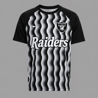 LVR Premium NFL Retro Wavy Pattern Athletic T-Shirt