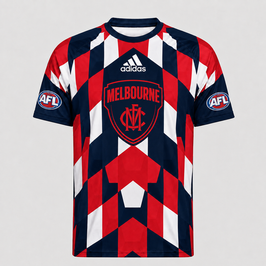MEL x AFL Premium Geometric Fan Performance T-Shirt