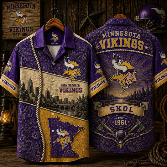 MIN x NFL Hawaiian Shirt 1906