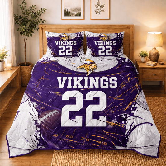 MV x NFL Premium Bedding Sets Personalized Gift For