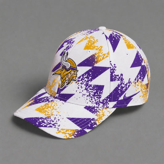 MV x NFL Premium Sports Fan Geometric Pattern Baseball Cap
