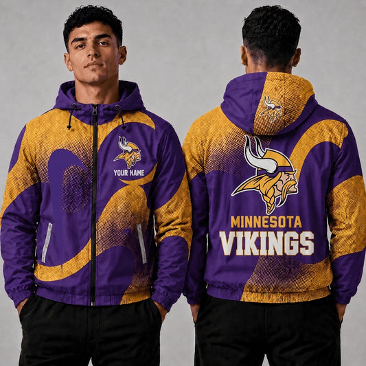 MV x NFL Premium Windbreaker Jacket Personalized Gift For Fan