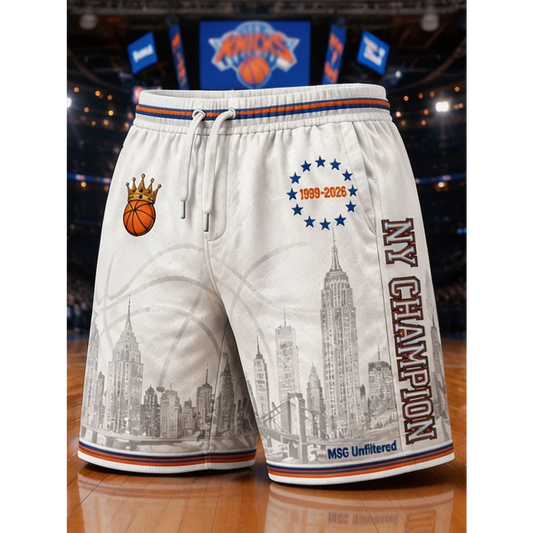 Men's NYK x NBA Basketball Fan Sports Shorts V1 DATND TANTD 0202626