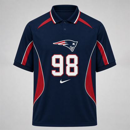 NEP Premium NFL Custom Number Sports Style Polo Shirt