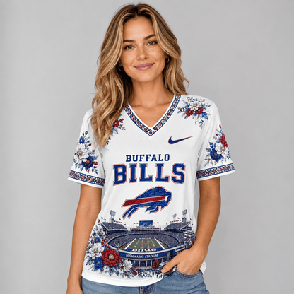 NFL x BUF Stadium V-neck Shirt