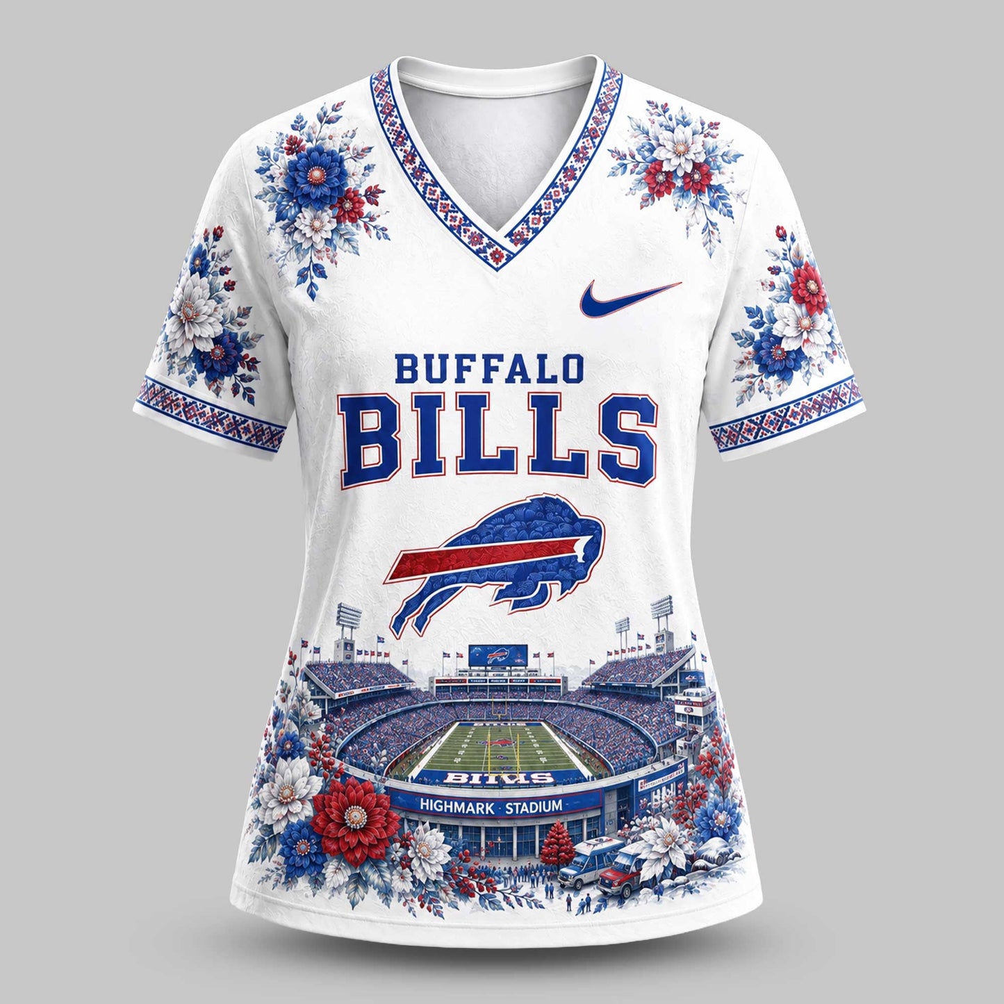 NFL x BUF Stadium V-neck Shirt