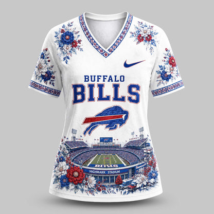 NFL x BUF Stadium V-neck Shirt