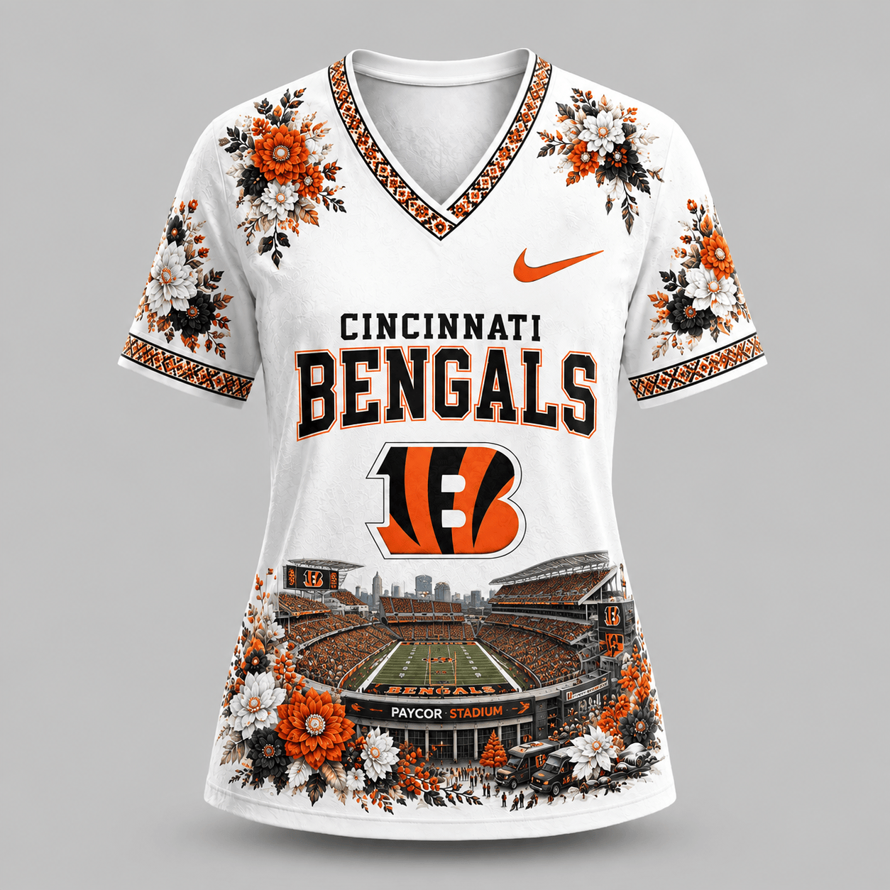 NFL x CIN Stadium V-neck Shirt