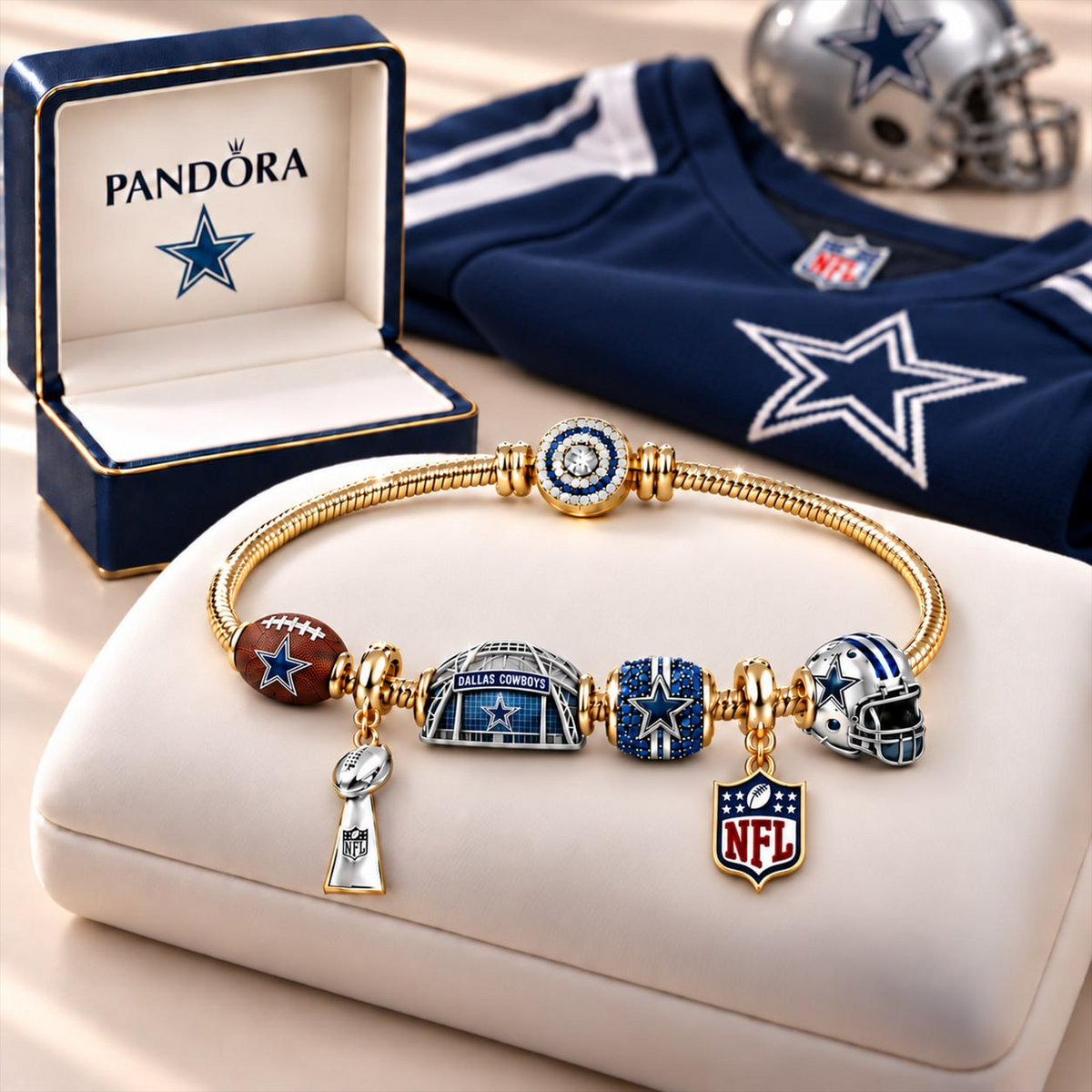 NFL x DAL Charm Bracelet Set