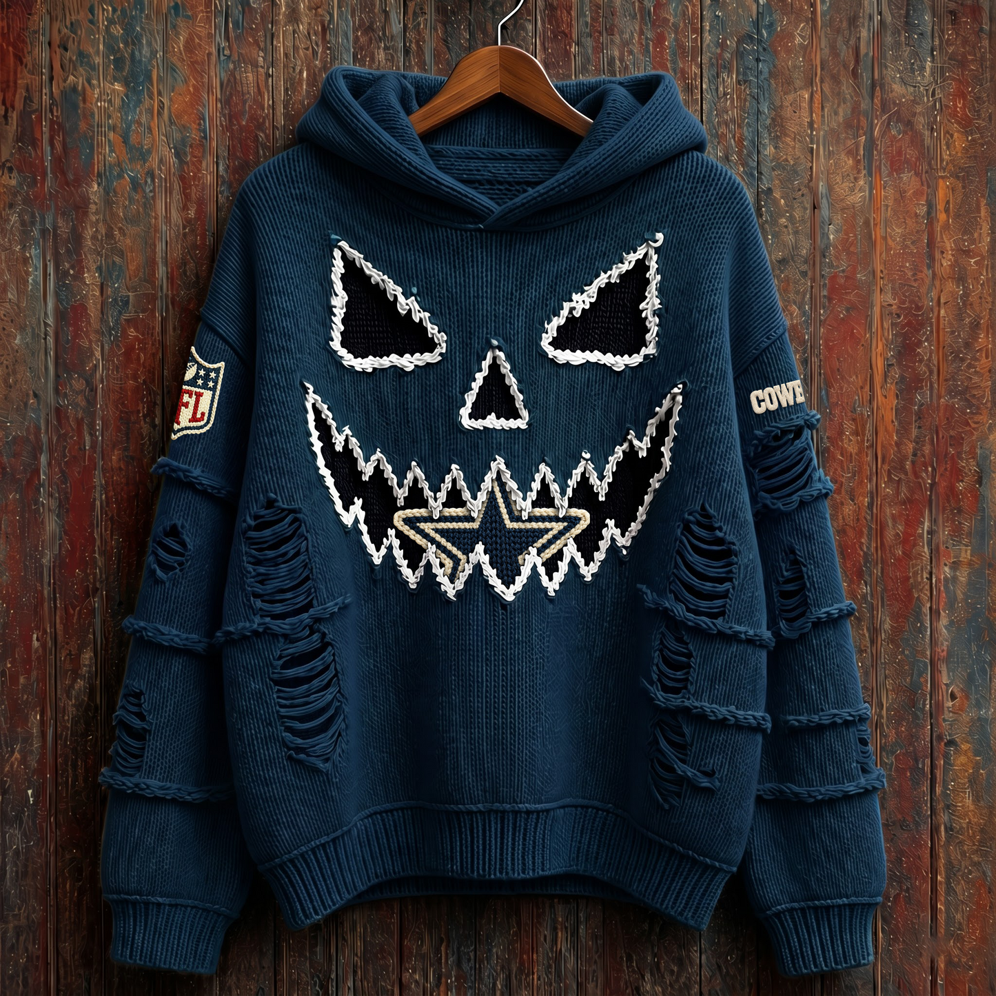 NFL x DAL Pumpkin Face V2 Hoodie