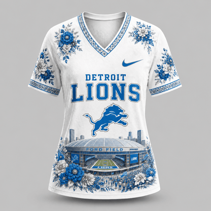 NFL x DET Stadium V-neck Shirt