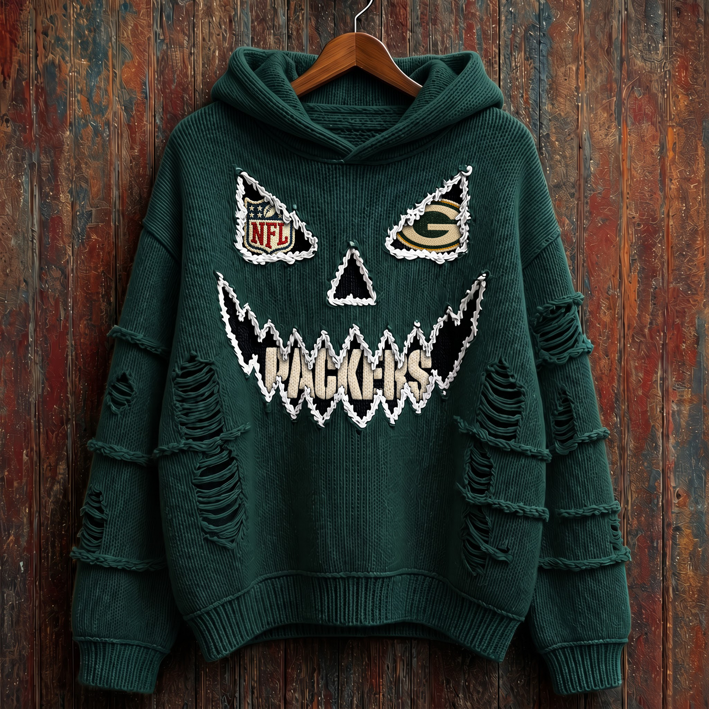 NFL x GB Pumpkin Face V1 Hoodie