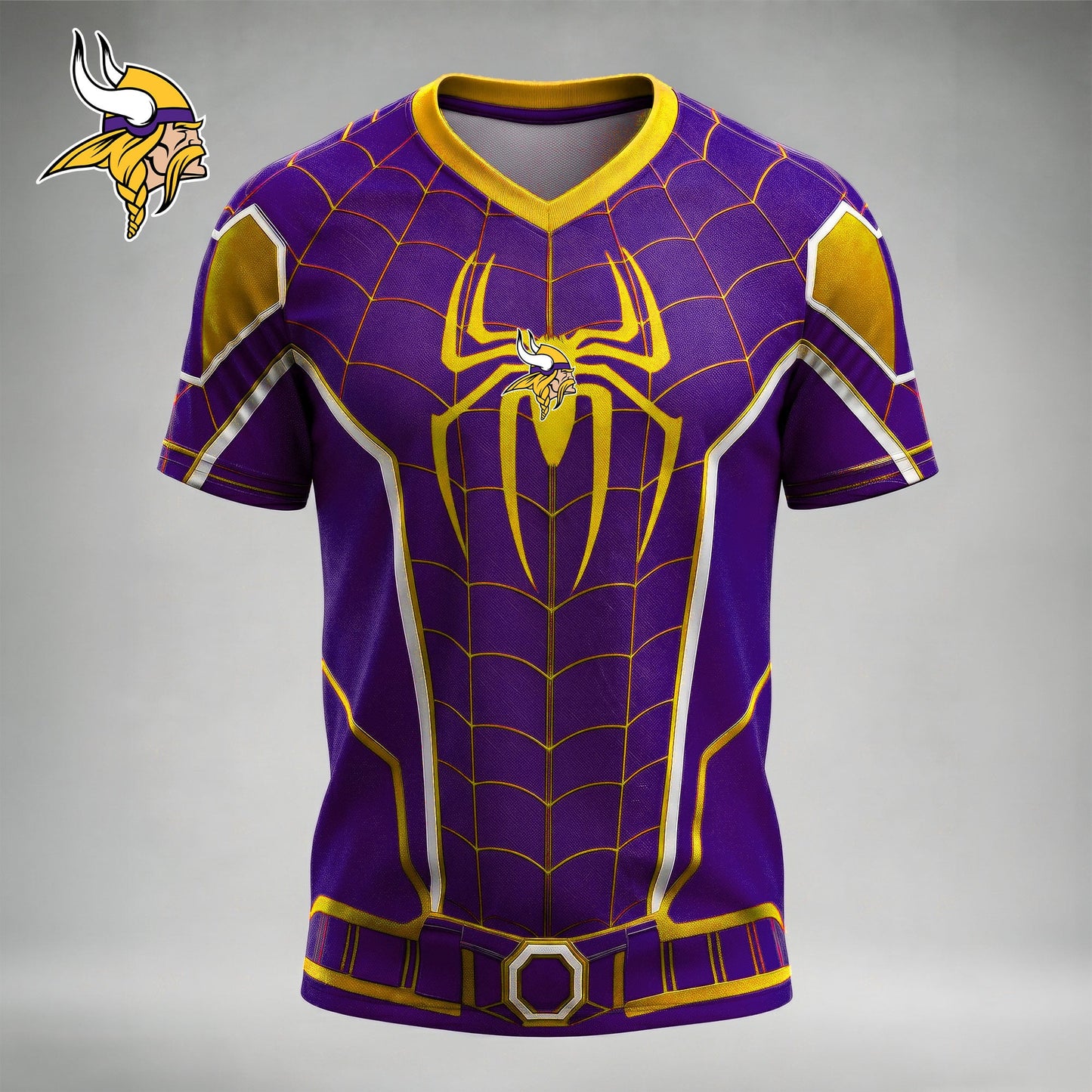 NFL x MIN Spider Suit V-neck Shirt