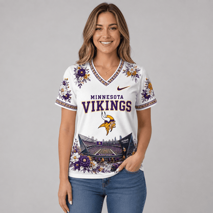 NFL x MIN Stadium V-neck Shirt