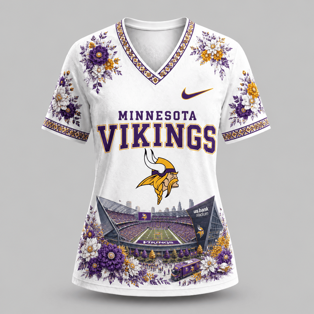 NFL x MIN Stadium V-neck Shirt