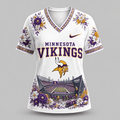 NFL x MIN Stadium V-neck Shirt