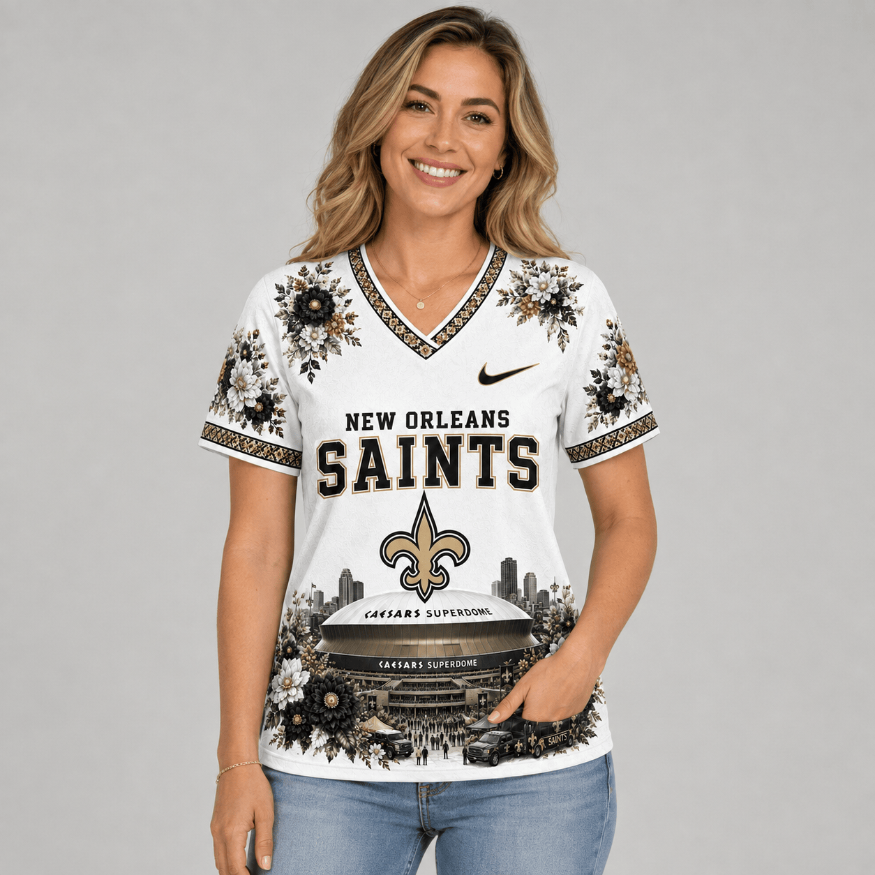 NFL x NO Stadium V-neck Shirt