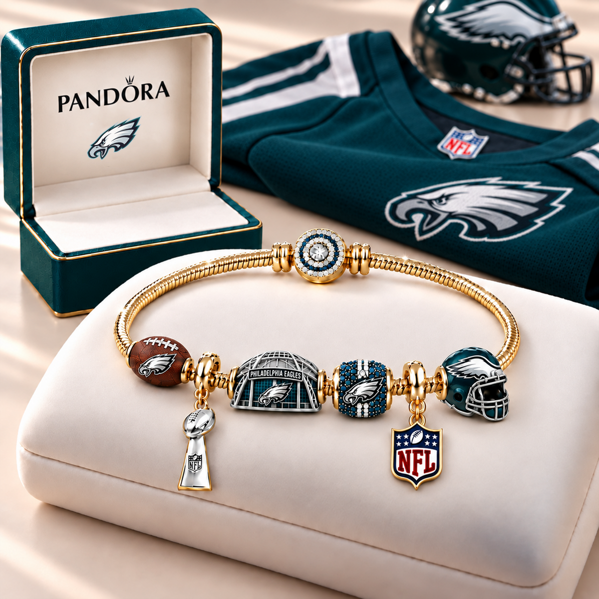 NFL x PHI Charm Bracelet Set