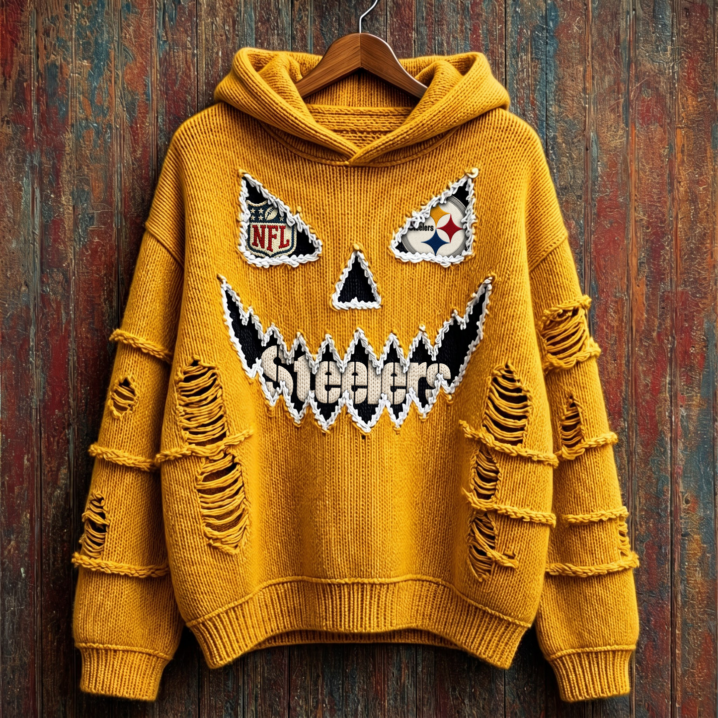 NFL x PIT Pumpkin Face V1 Hoodie