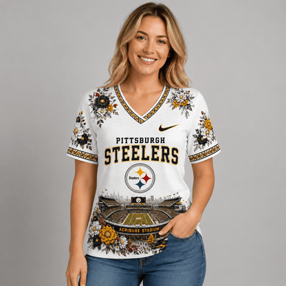 NFL x PIT Stadium V-neck Shirt