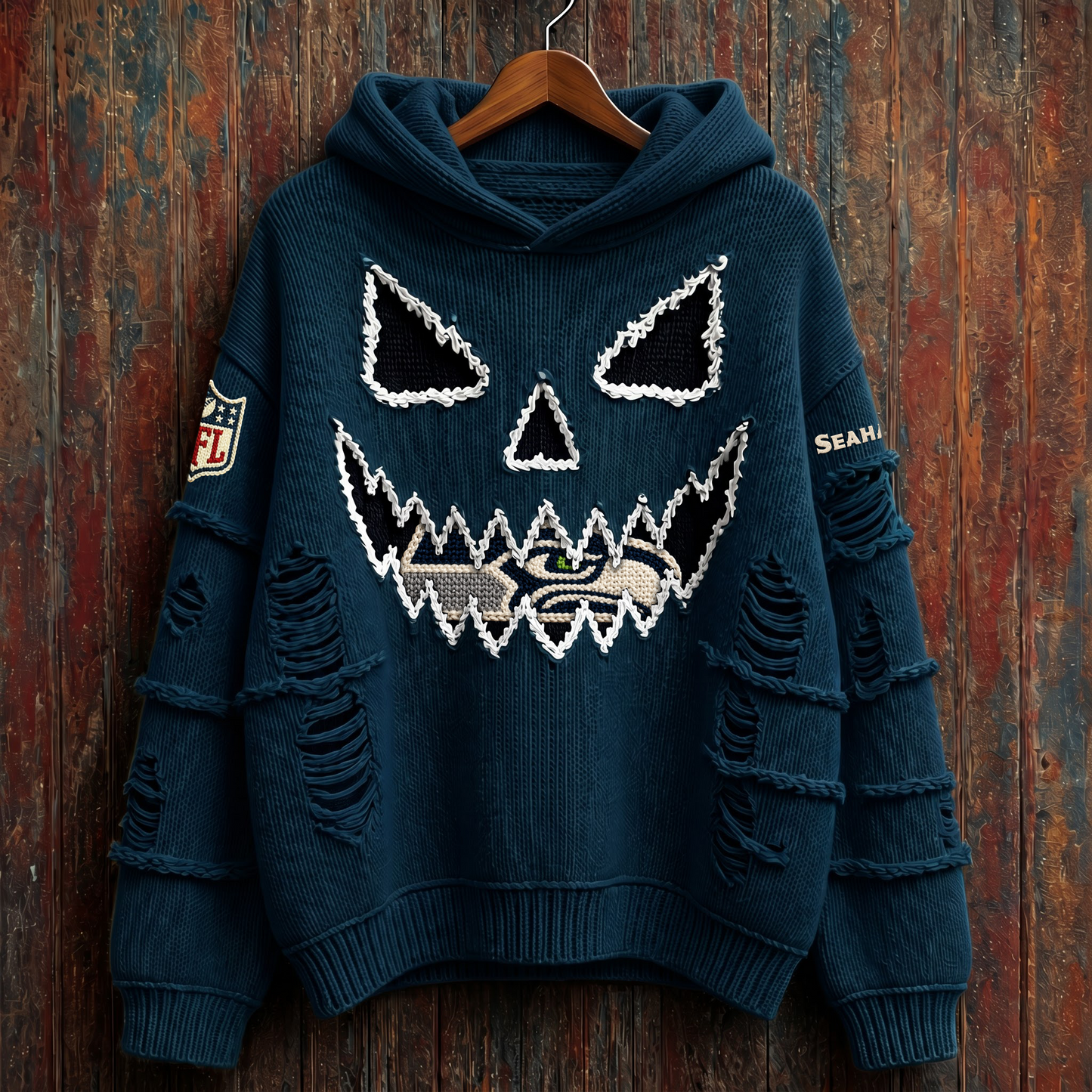 NFL x SEA Pumpkin Face V2 Hoodie