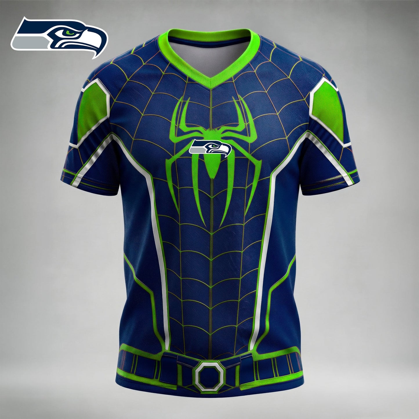 NFL x SEA Spider Suit V-neck Shirt
