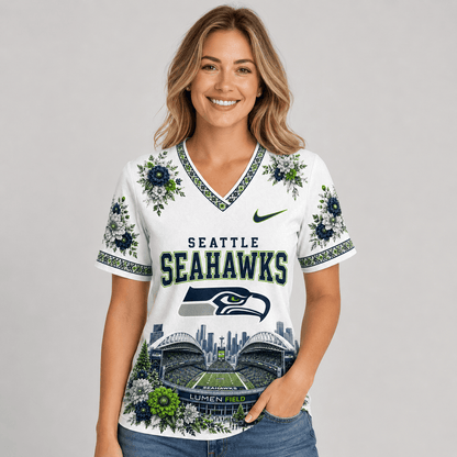 NFL x SEA Stadium V-neck Shirt