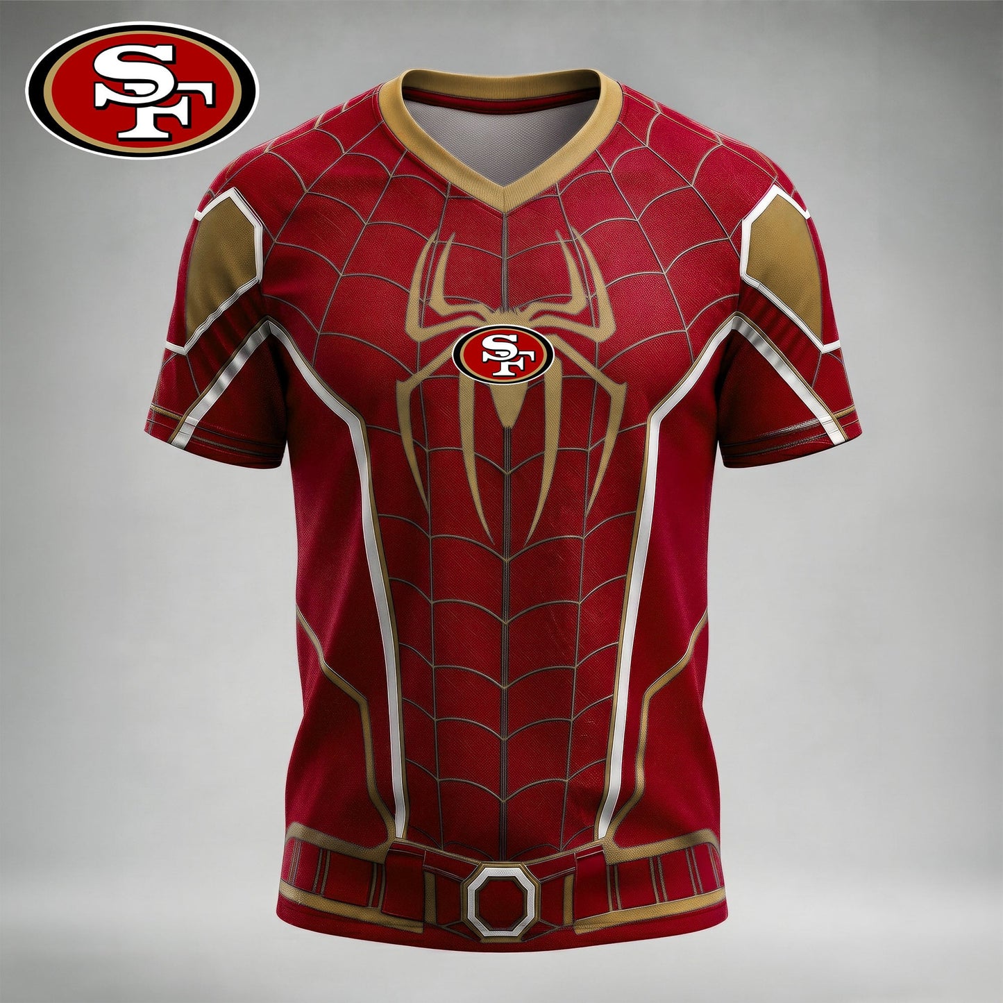 NFL x SF Spider Suit V-neck Shirt